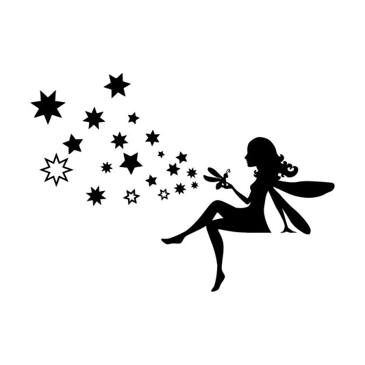 Engraving Stickers Fairy Tale Stars Magic Grig Fantasy Children'S Car Body Decoration