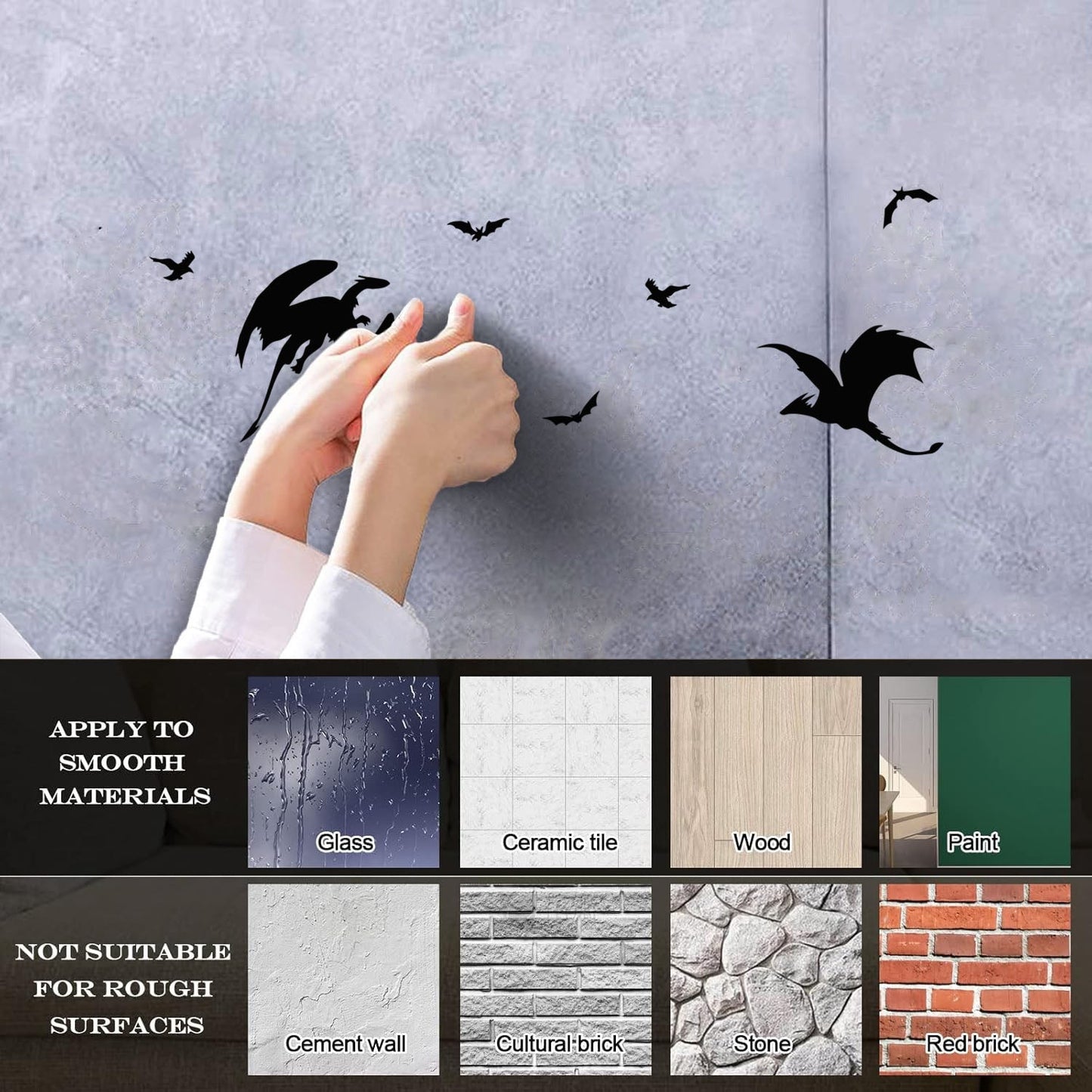 Lettering Decals Fantastic Beasts Dragon Fantasy Window Decals