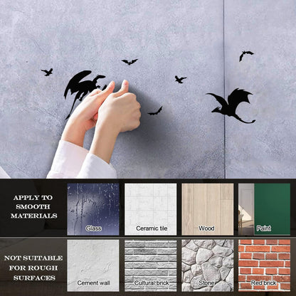 Lettering Decals Fantastic Beasts Dragon Fantasy Window Decals