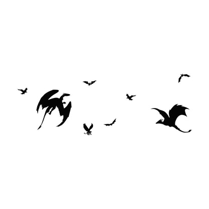 Lettering Decals Fantastic Beasts Dragon Fantasy Window Decals