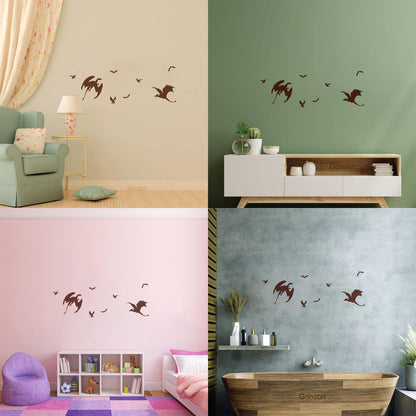 Lettering Decals Fantastic Beasts Dragon Fantasy Window Decals