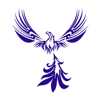 Lettering Stickers Fantasy Amazing Bird Mythology Fire Phoenix Store Decoration