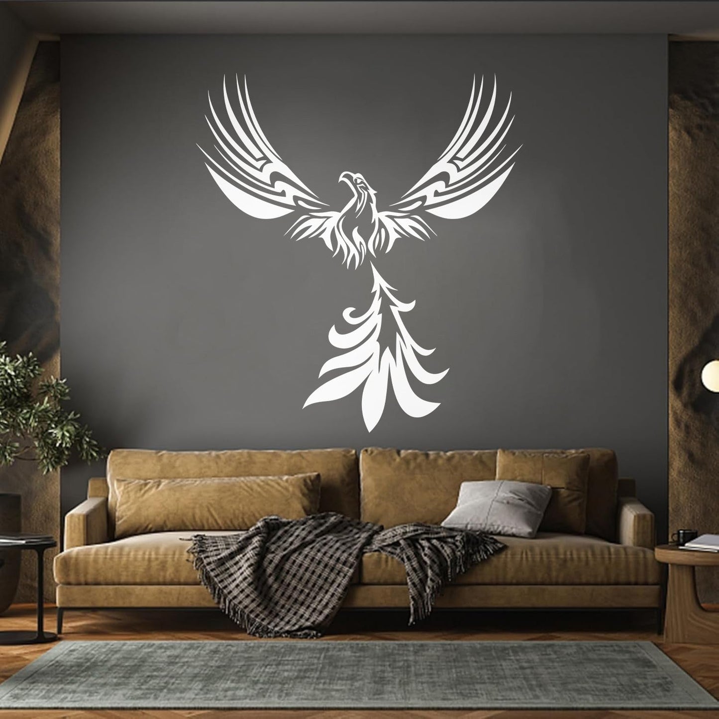 Lettering Stickers Fantasy Amazing Bird Mythology Fire Phoenix Store Decoration