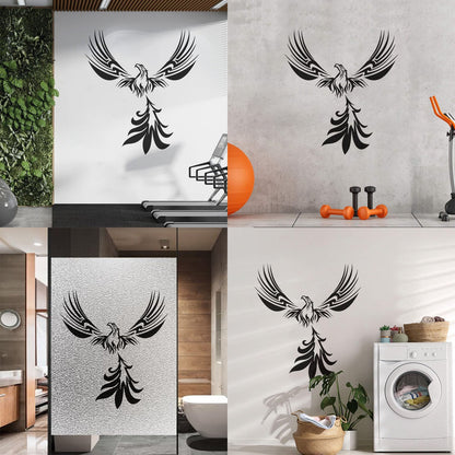 Lettering Stickers Fantasy Amazing Bird Mythology Fire Phoenix Store Decoration