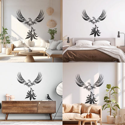 Lettering Stickers Fantasy Amazing Bird Mythology Fire Phoenix Store Decoration