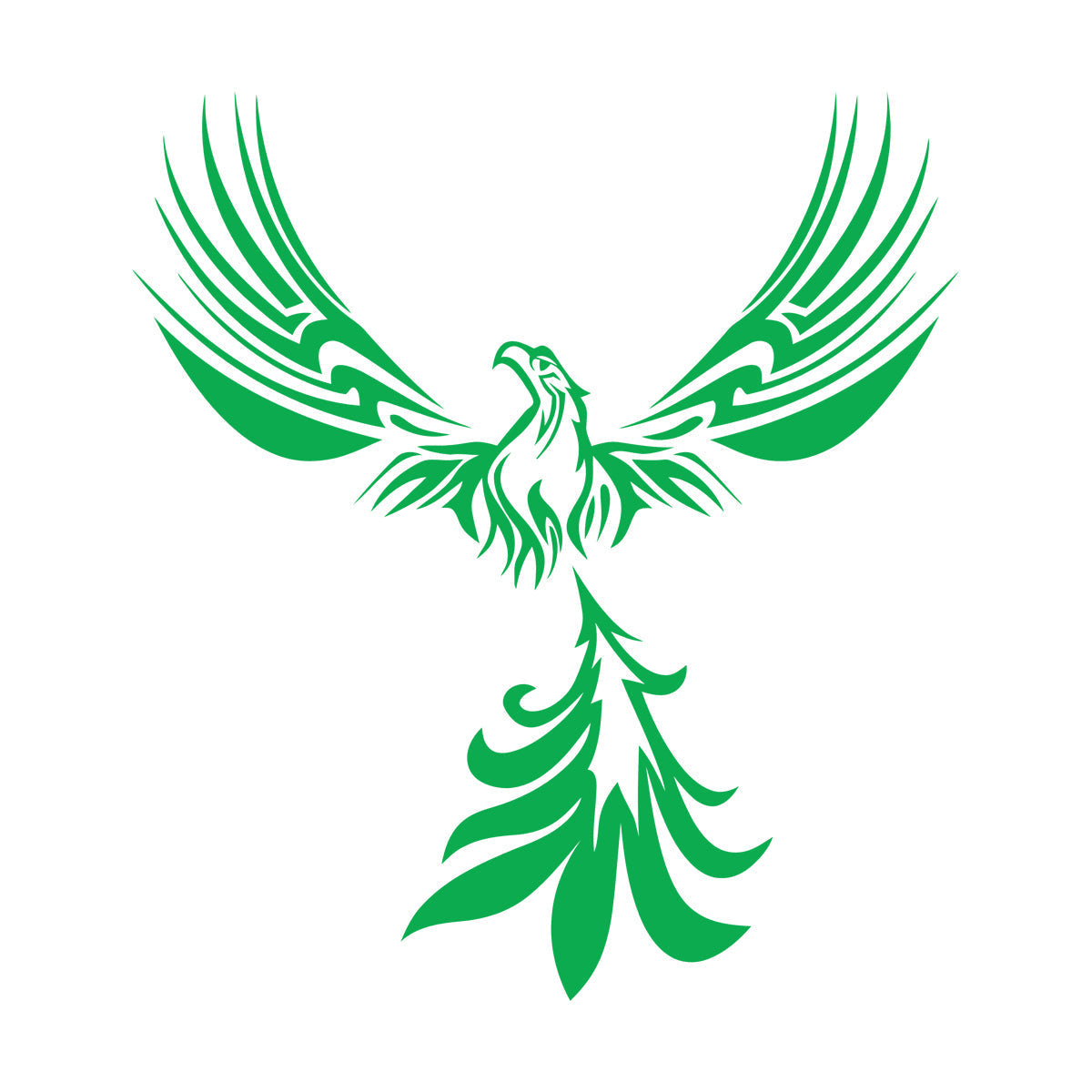 Lettering Stickers Fantasy Amazing Bird Mythology Fire Phoenix Store Decoration