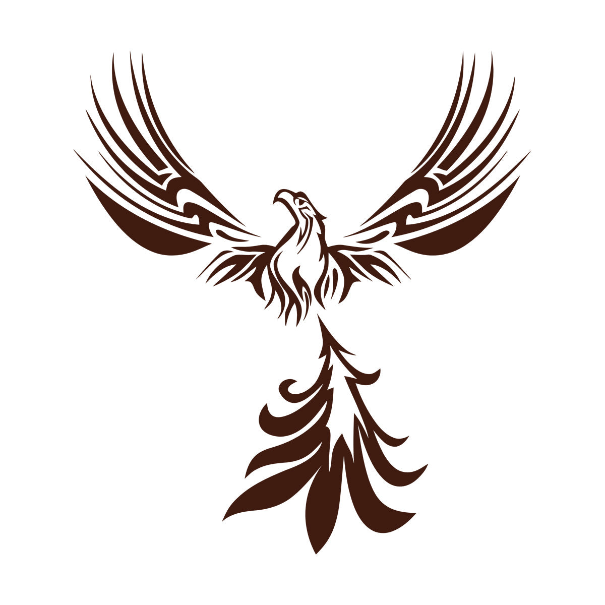 Lettering Stickers Fantasy Amazing Bird Mythology Fire Phoenix Store Decoration