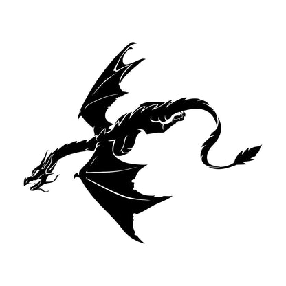 Wall Decals Paster Paper Fantasy Animal Dragon Flying Kids Tattoo Culture