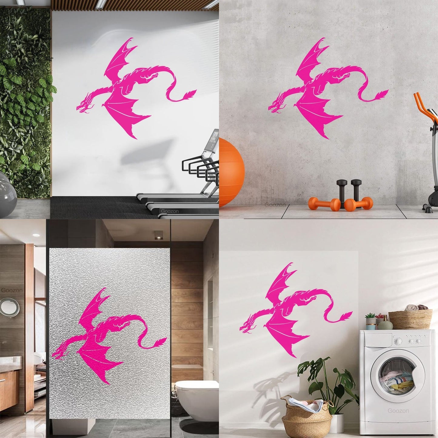 Wall Decals Paster Paper Fantasy Animal Dragon Flying Kids Tattoo Culture