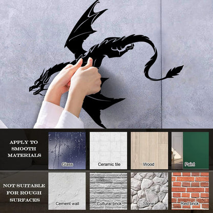 Wall Decals Paster Paper Fantasy Animal Dragon Flying Kids Tattoo Culture