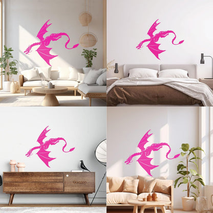 Wall Decals Paster Paper Fantasy Animal Dragon Flying Kids Tattoo Culture