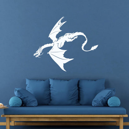 Wall Decals Paster Paper Fantasy Animal Dragon Flying Kids Tattoo Culture