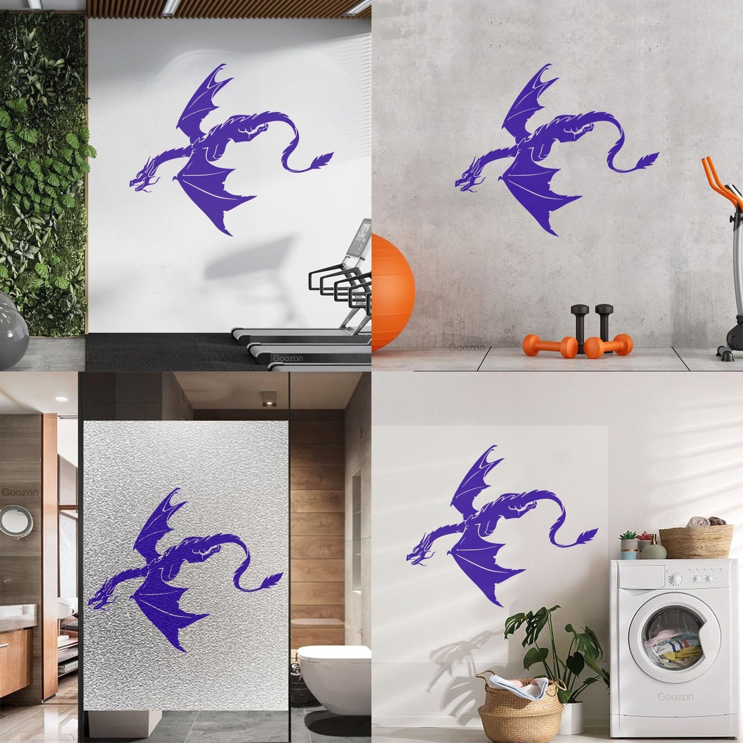 Wall Decals Paster Paper Fantasy Animal Dragon Flying Kids Tattoo Culture