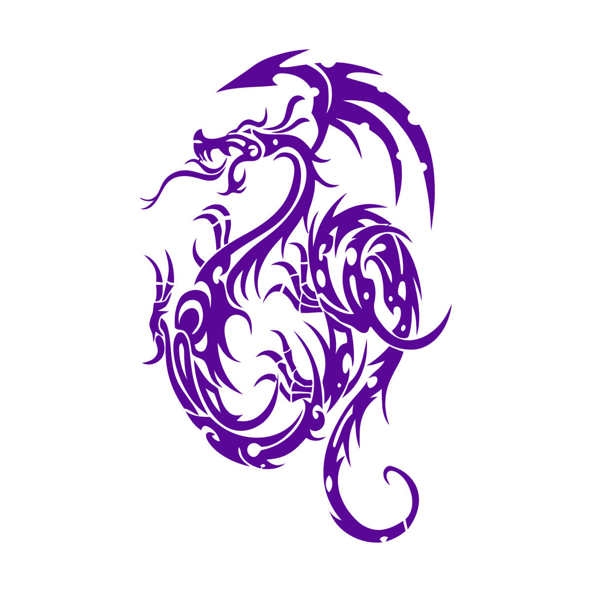 Fantasy Animal Fairytale Gothic Flying Dragon Vinyl Wall Stickers Removable Without Leaving Glue