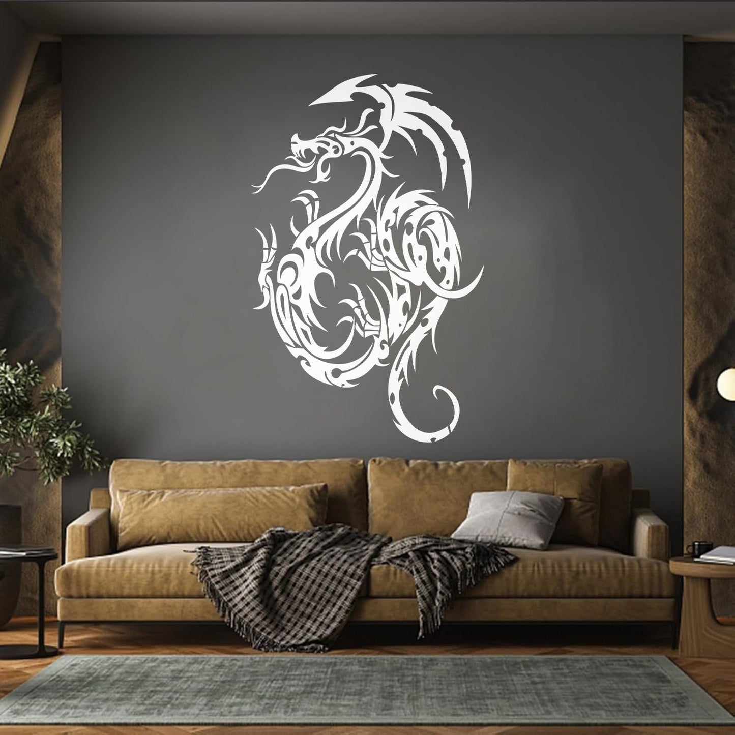 Fantasy Animal Fairytale Gothic Flying Dragon Vinyl Wall Stickers Removable Without Leaving Glue