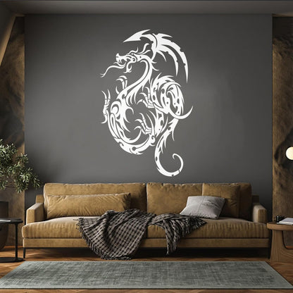 Fantasy Animal Fairytale Gothic Flying Dragon Vinyl Wall Stickers Removable Without Leaving Glue