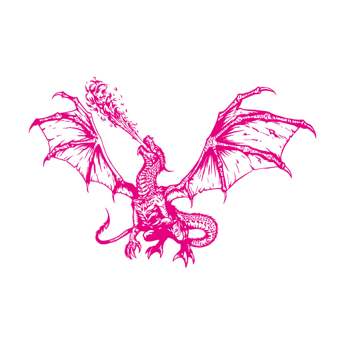 Wall Decals Fantasy Animal Magical Myth Dragon Wings Self Adhesive