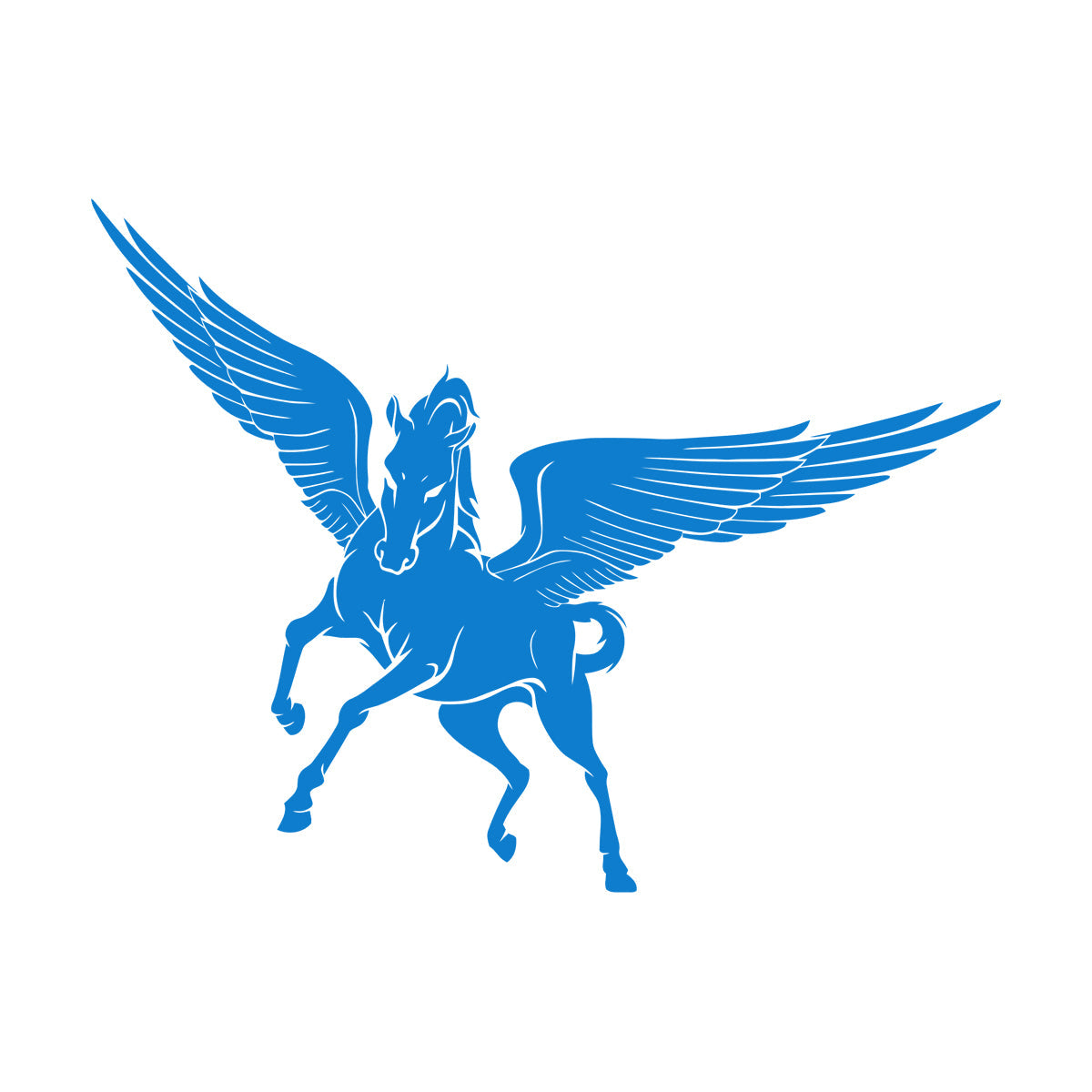 Mural And Wall Vinyl Decal Fantasy Beast Pegasus Horse Wings Equipped With Transfer Film Kit