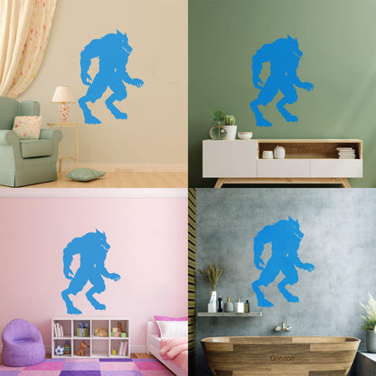 Wall Stickers Paster Paper Fantasy Big Beast Werewolf Aggressive Predator Easy Installation