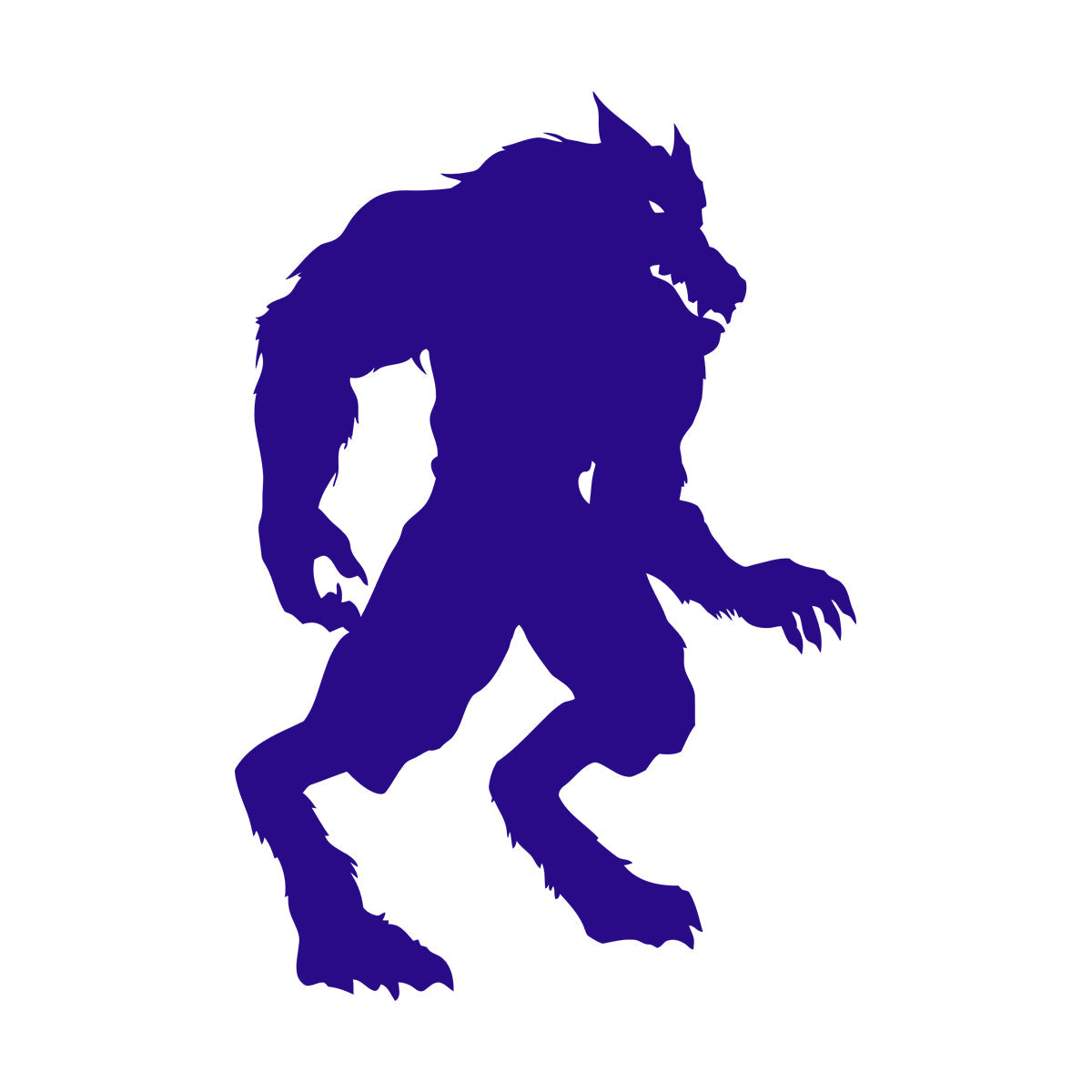 Wall Stickers Paster Paper Fantasy Big Beast Werewolf Aggressive Predator Easy Installation