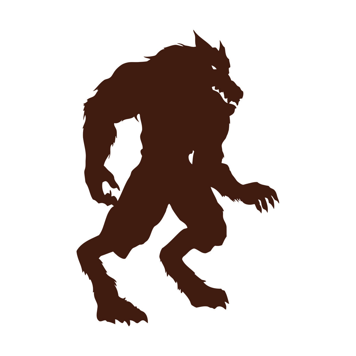 Wall Stickers Paster Paper Fantasy Big Beast Werewolf Aggressive Predator Easy Installation