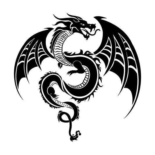 Fantasy Dragon Mythological Animal Urban Vinyl Art Sticker Personalized Customization