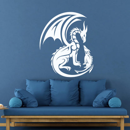 Engraving Stickers Fantasy Dragons Fairy Tale Nursery Can Modify And Add Information
