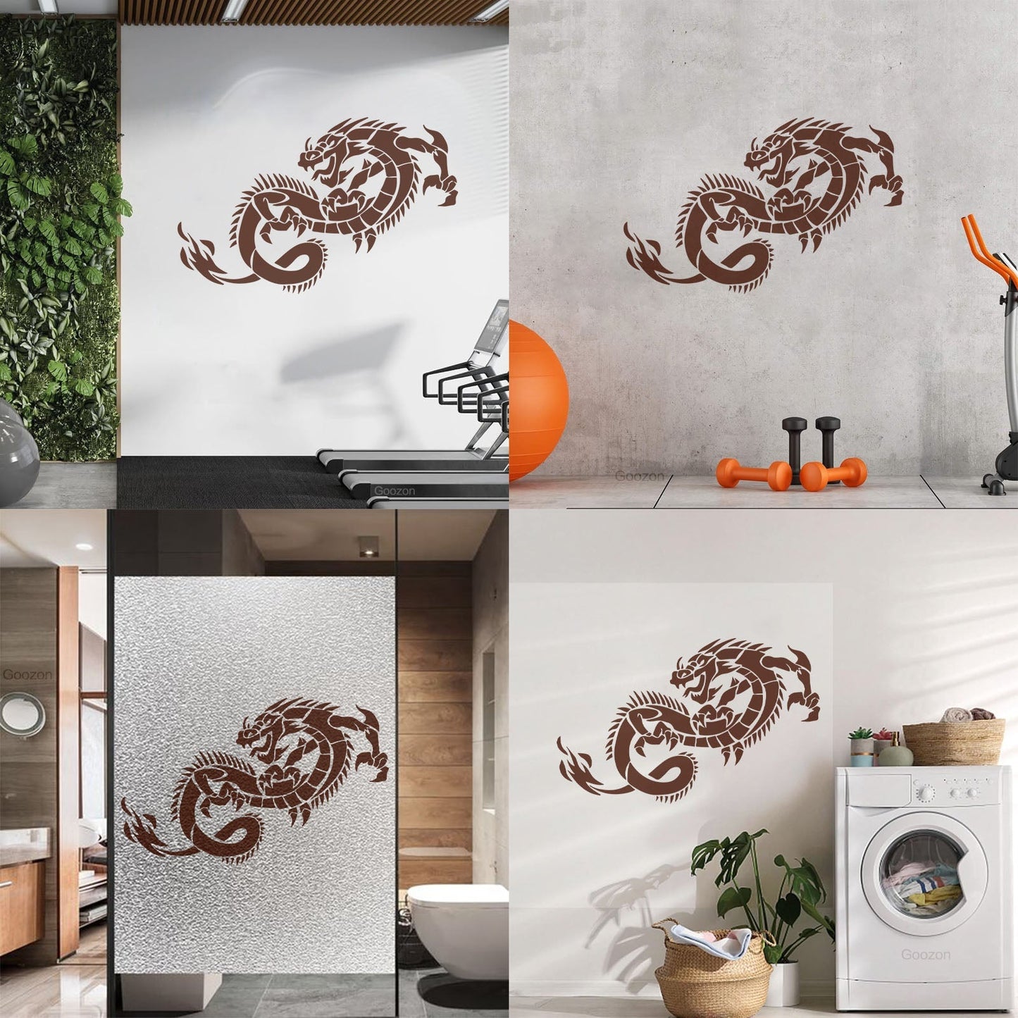 Wall Decals Pvc Fantasy Fairytale Animal Myth Dragon Monsters Wall Beautification
