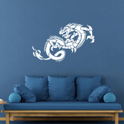 Wall Decals Pvc Fantasy Fairytale Animal Myth Dragon Monsters Wall Beautification