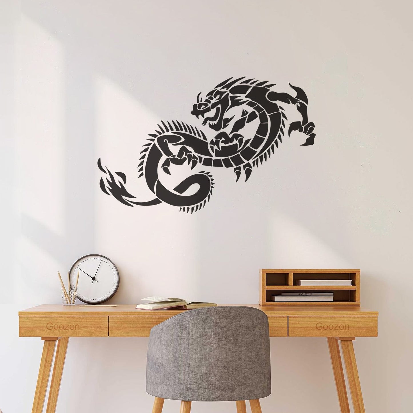 Wall Decals Pvc Fantasy Fairytale Animal Myth Dragon Monsters Wall Beautification