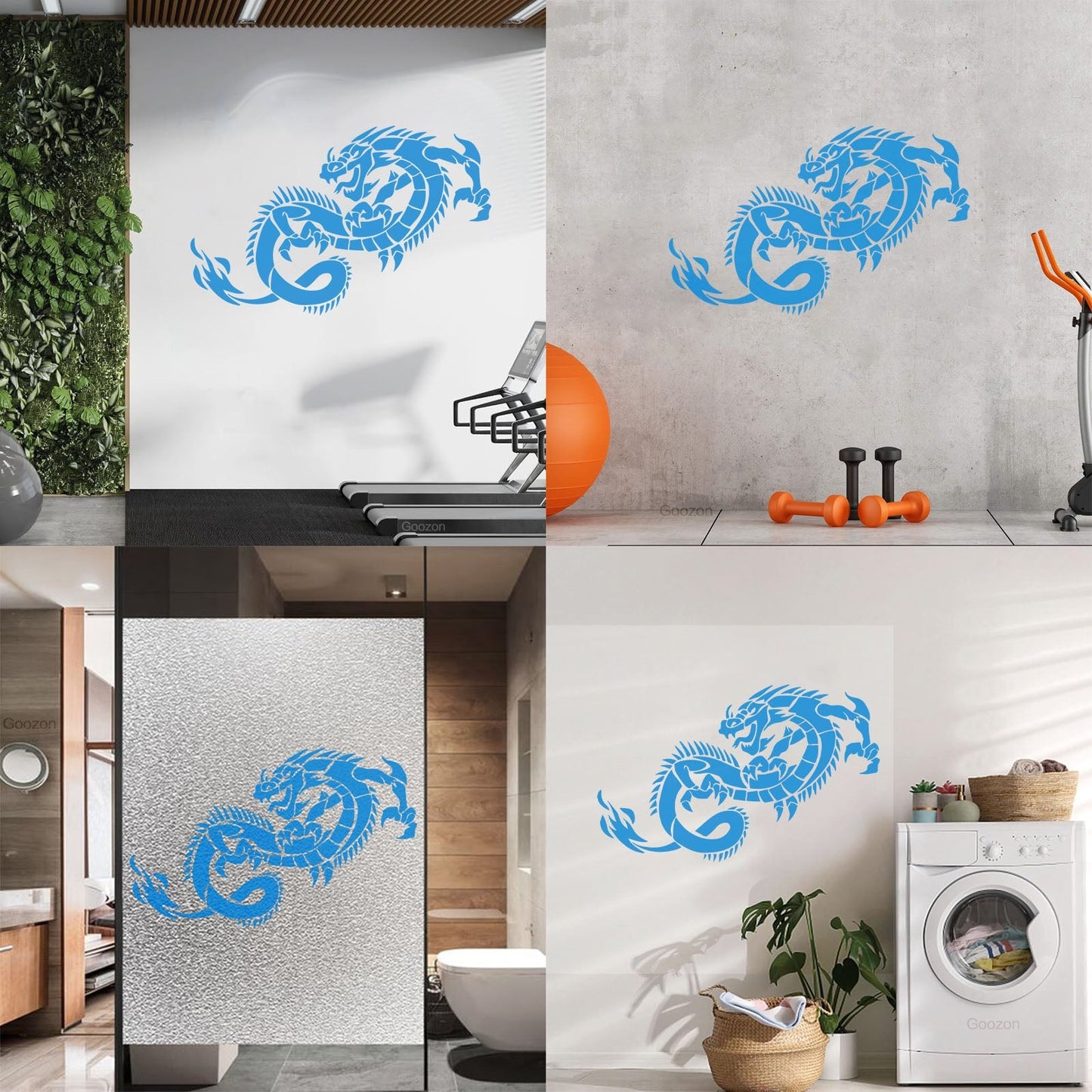 Wall Decals Pvc Fantasy Fairytale Animal Myth Dragon Monsters Wall Beautification