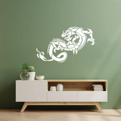 Wall Decals Pvc Fantasy Fairytale Animal Myth Dragon Monsters Wall Beautification