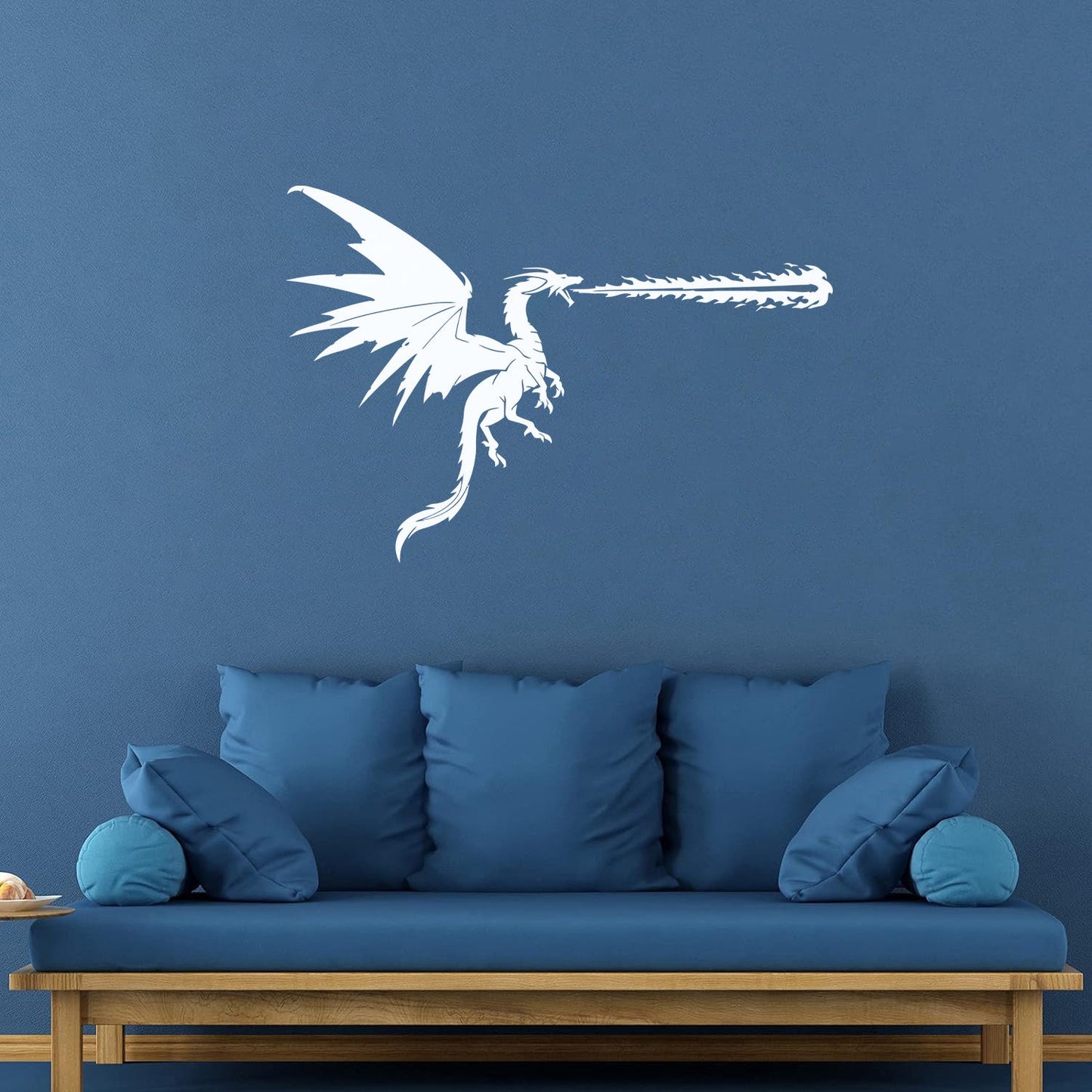 Lettering Stickers Fantasy Fire Breathing Dragon Fly Myth Car Body Decoration