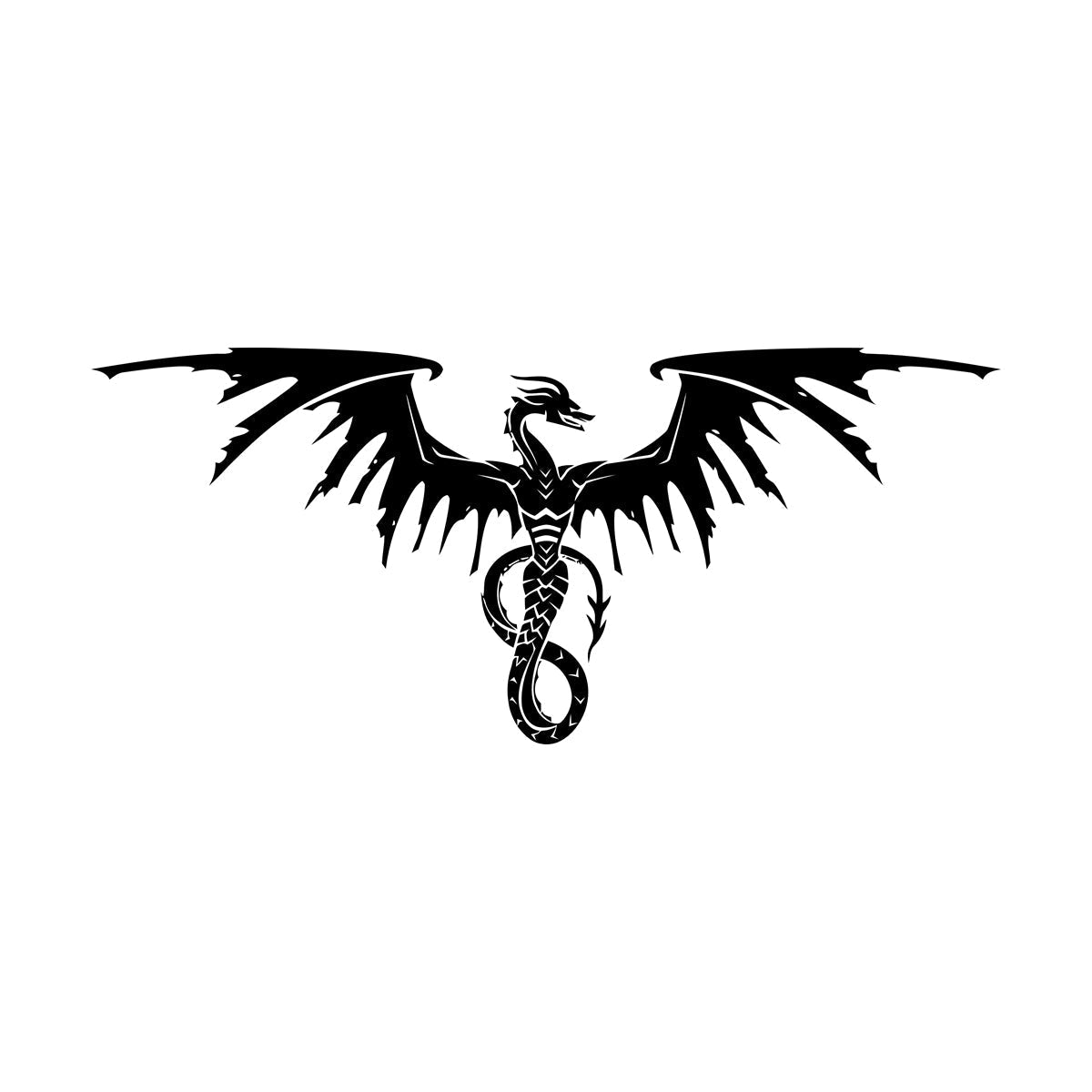 Wall Decals Paster Paper Fantasy Flying Wild Dragon Wings Window Decals