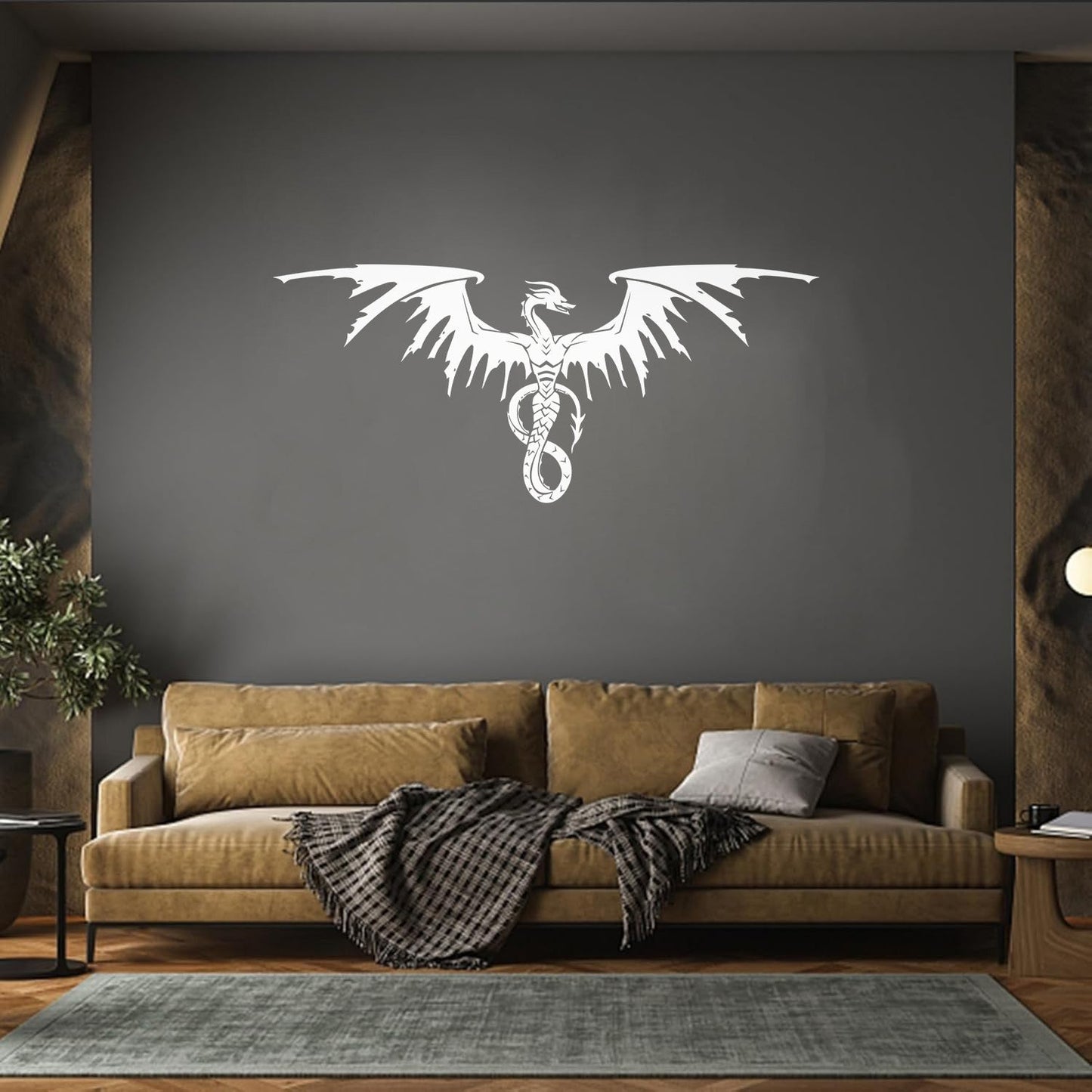 Wall Decals Paster Paper Fantasy Flying Wild Dragon Wings Window Decals