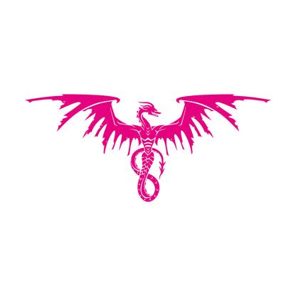 Wall Decals Paster Paper Fantasy Flying Wild Dragon Wings Window Decals