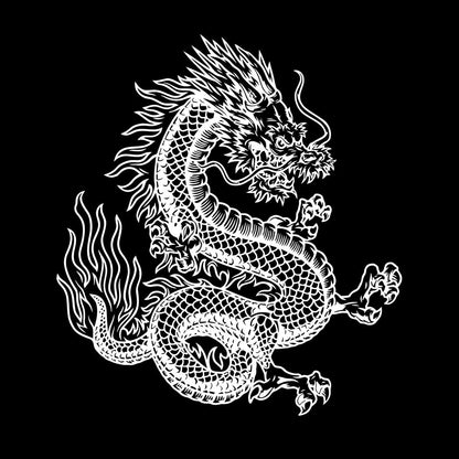 Vinyl Wall Stickers Fantasy Japanese Dragon Snake Mythology Glass Stickers