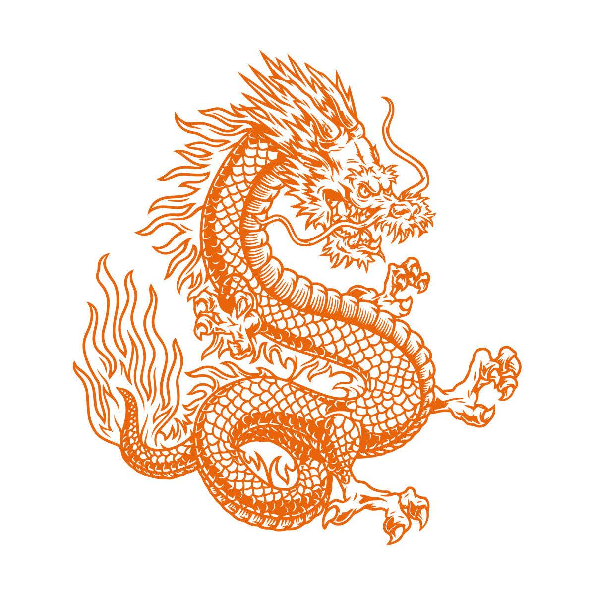 Vinyl Wall Stickers Fantasy Japanese Dragon Snake Mythology Glass Stickers