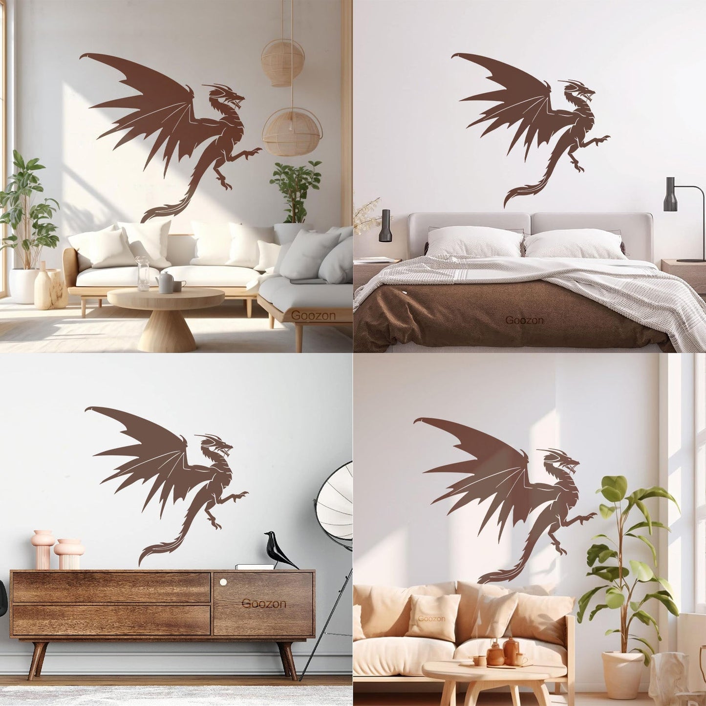 Vinyl Wall Decals Fantasy Magical Flying Dragon Mythology Tattoo Culture