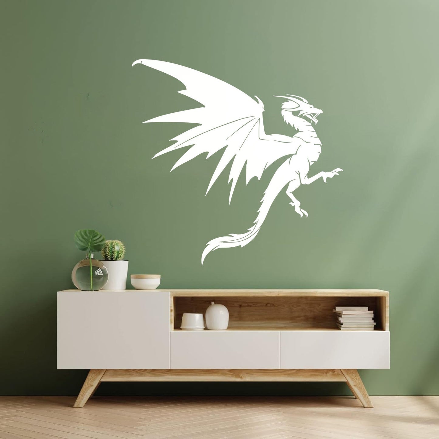 Vinyl Wall Decals Fantasy Magical Flying Dragon Mythology Tattoo Culture