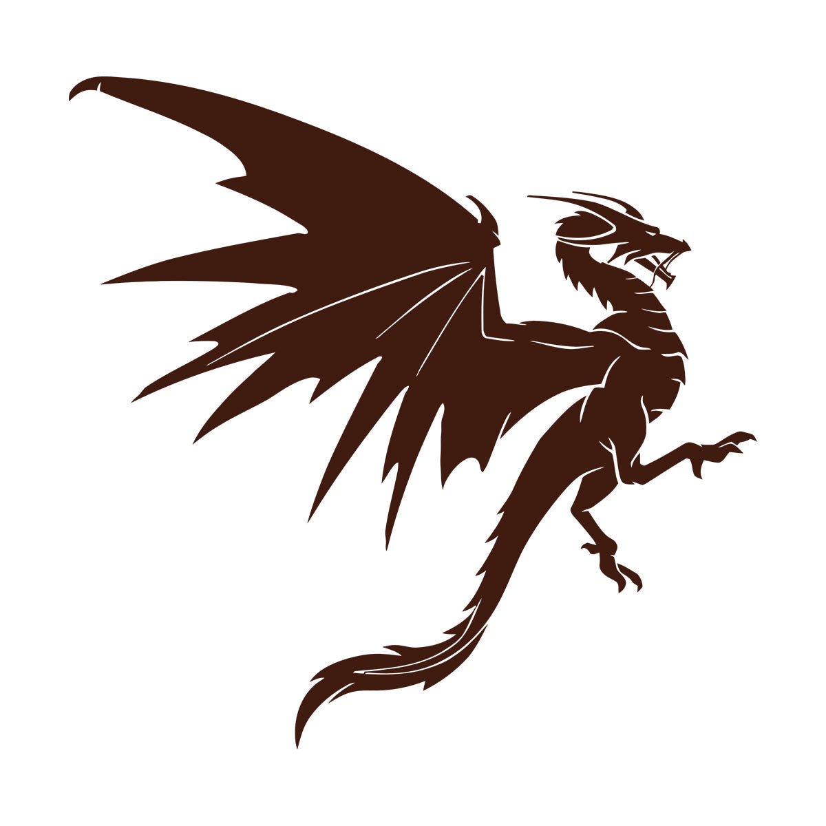 Vinyl Wall Decals Fantasy Magical Flying Dragon Mythology Tattoo Culture