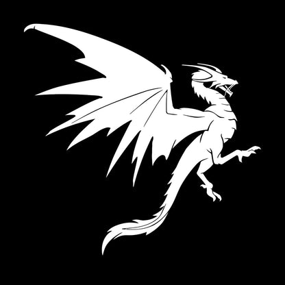 Vinyl Wall Decals Fantasy Magical Flying Dragon Mythology Tattoo Culture