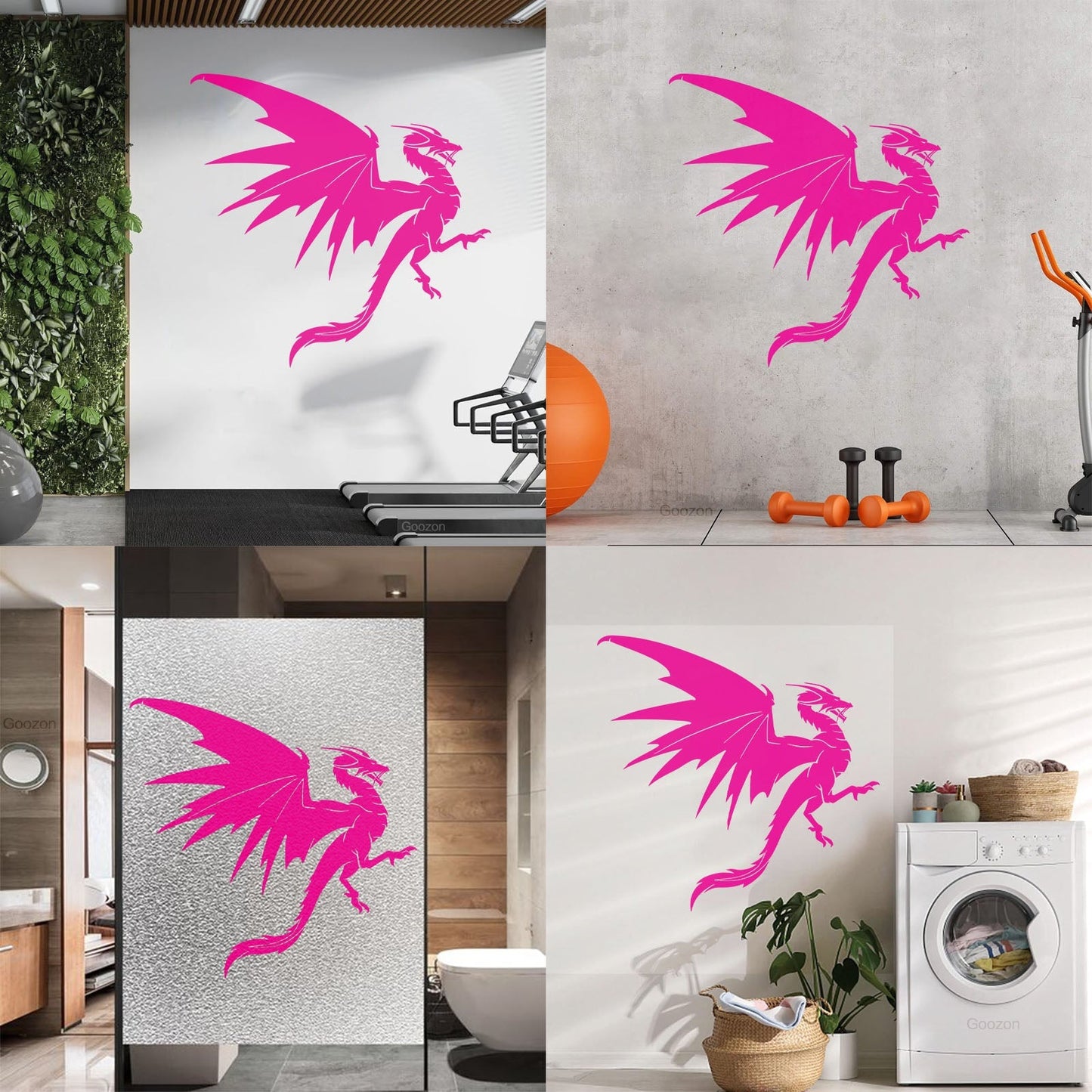 Vinyl Wall Decals Fantasy Magical Flying Dragon Mythology Tattoo Culture