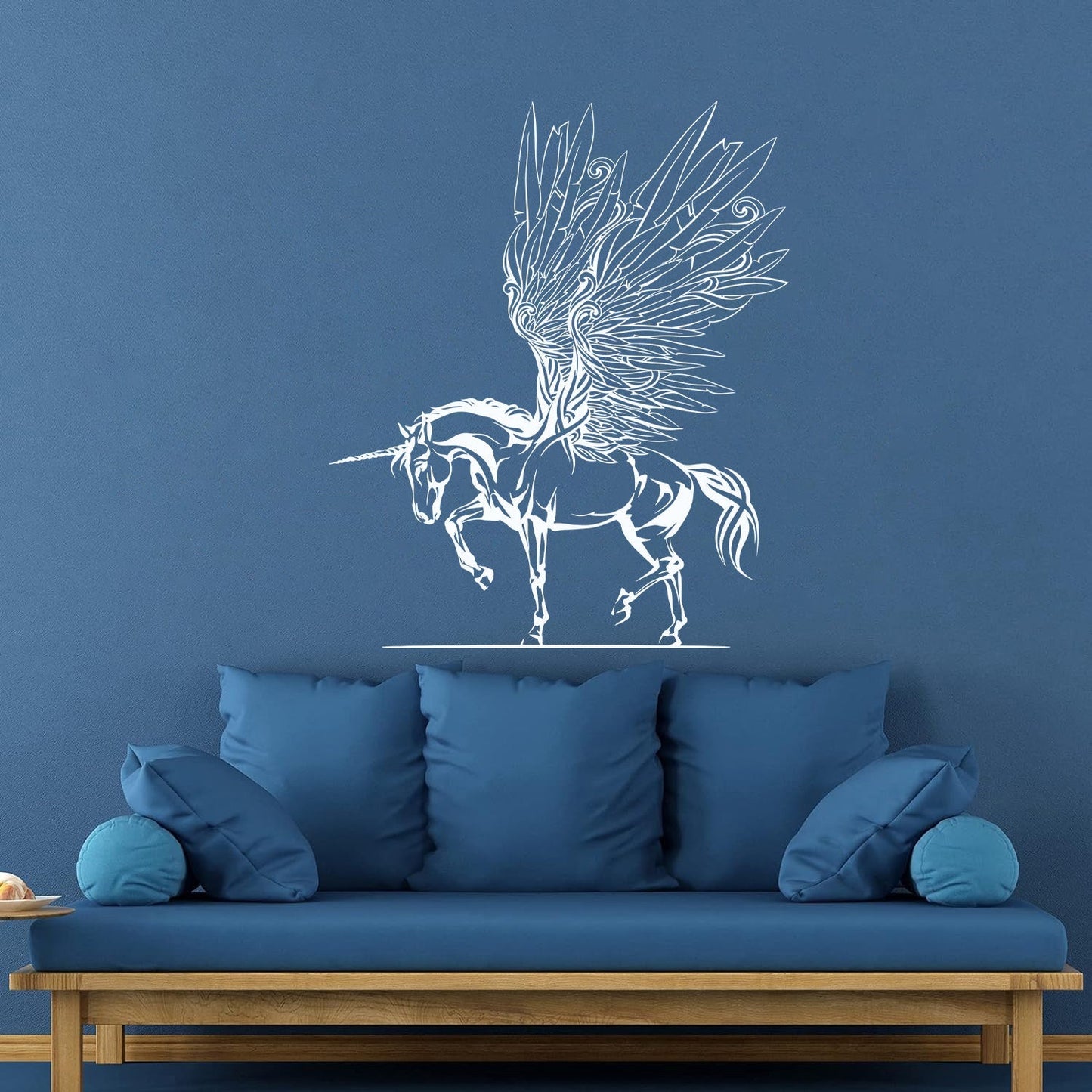 Engraving Decals Fantasy Pegasus Unicorn Wings Fairy Tale Children'S Removable Without Leaving Glue