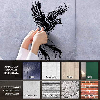 Wall Decals Pvc Phoenix Fly Bird Fantasy Fairytale Personalized Customization