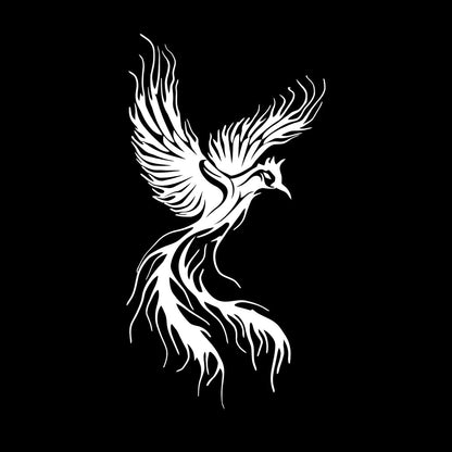 Wall Decals Pvc Phoenix Fly Bird Fantasy Fairytale Personalized Customization
