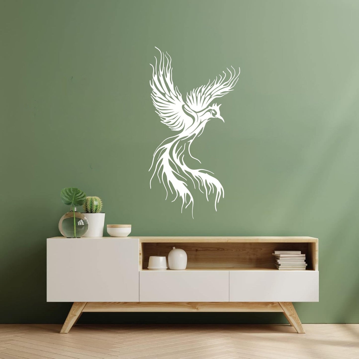 Wall Decals Pvc Phoenix Fly Bird Fantasy Fairytale Personalized Customization