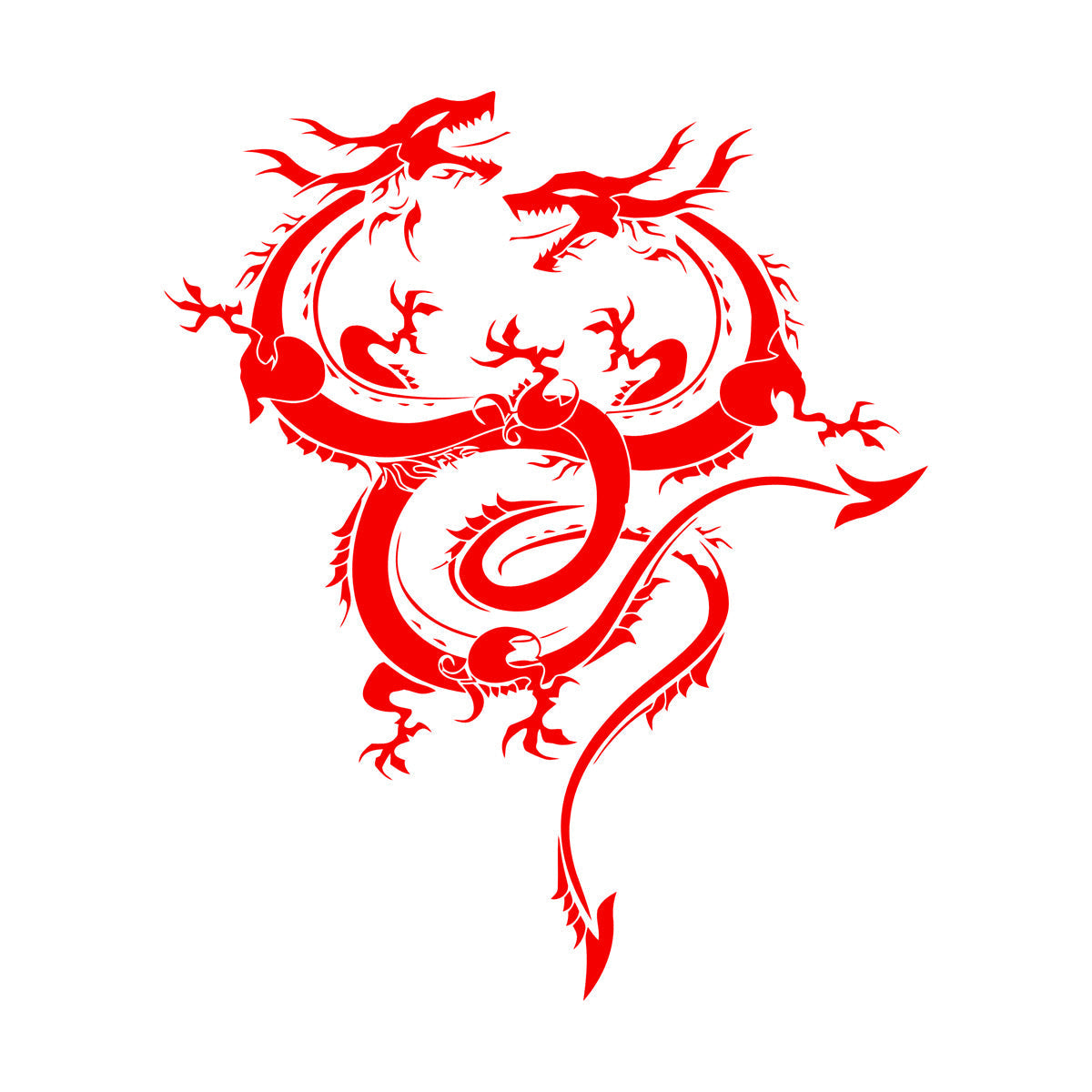 Lettering Stickers Flying Asian Dragons Fantasy Mythology Can Modify And Add Information