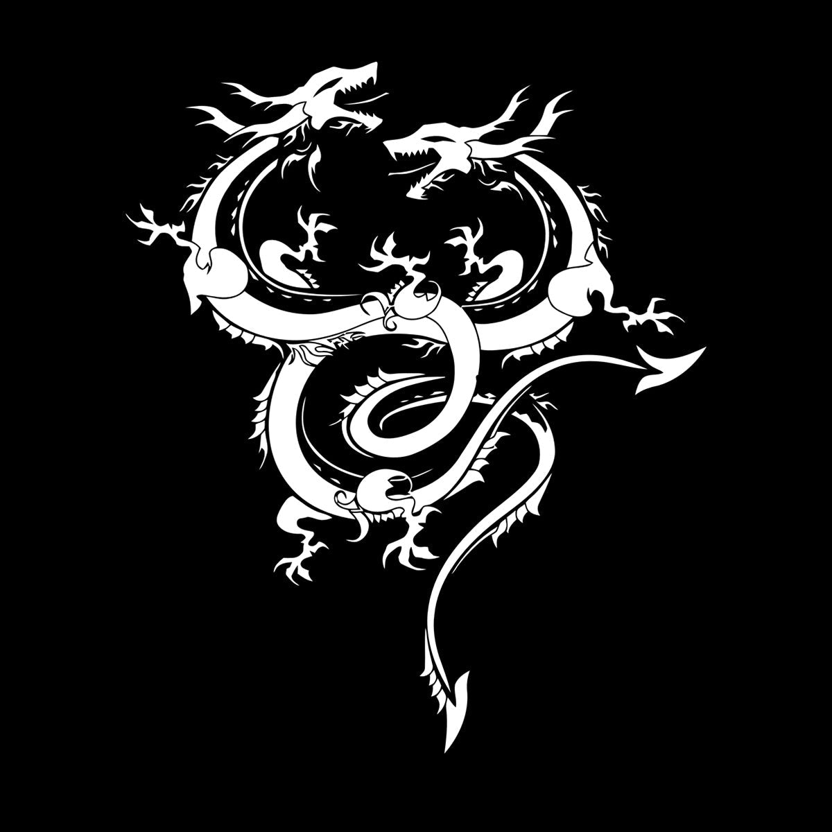 Lettering Stickers Flying Asian Dragons Fantasy Mythology Can Modify And Add Information