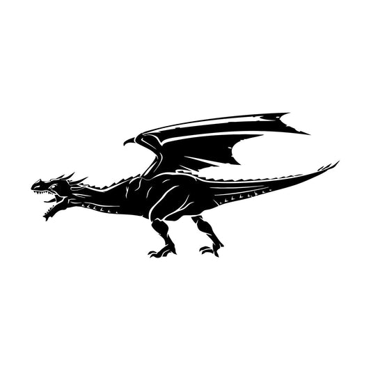 Wall Decals Paster Paper Flying Dragon Mythological Fantasy Beast Art Decoration